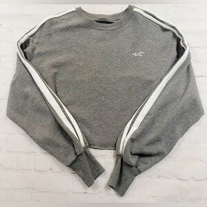 Gray Hollister Cropped Crewneck